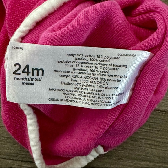 Carter’s Pink Bathing Suit Cover-Up | 24 M | Girls Romper - Picture 6 of 6
